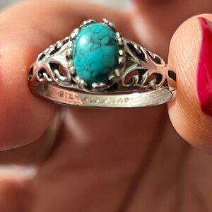 Turquoise Silver Women's Ring